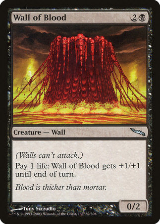 Wall of Blood [Mirrodin] | Exor Games New Glasgow