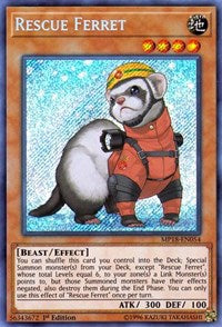 Rescue Ferret [MP18-EN054] Secret Rare | Exor Games New Glasgow