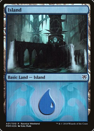 Island - Dimir (A01) [GRN Ravnica Weekend] | Exor Games New Glasgow