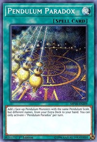 Pendulum Paradox [MP18-EN209] Secret Rare | Exor Games New Glasgow