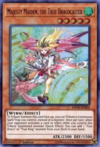 Majesty Maiden, the True Dracocaster [MP18-EN004] Ultra Rare | Exor Games New Glasgow