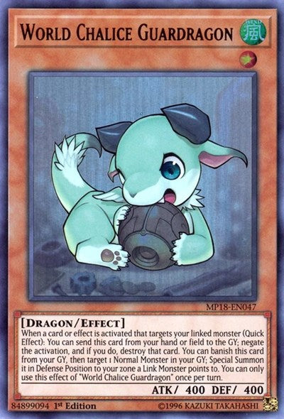 World Chalice Guardragon [MP18-EN047] Ultra Rare | Exor Games New Glasgow