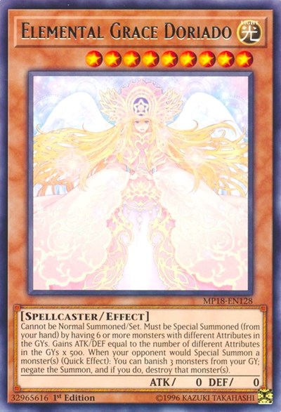 Elemental Grace Doriado [MP18-EN128] Rare | Exor Games New Glasgow