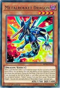 Metalrokket Dragon [MP18-EN176] Rare | Exor Games New Glasgow