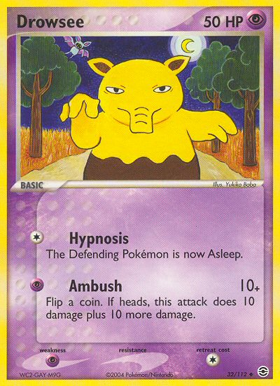 Drowzee (32/112) [EX: FireRed & LeafGreen] | Exor Games New Glasgow