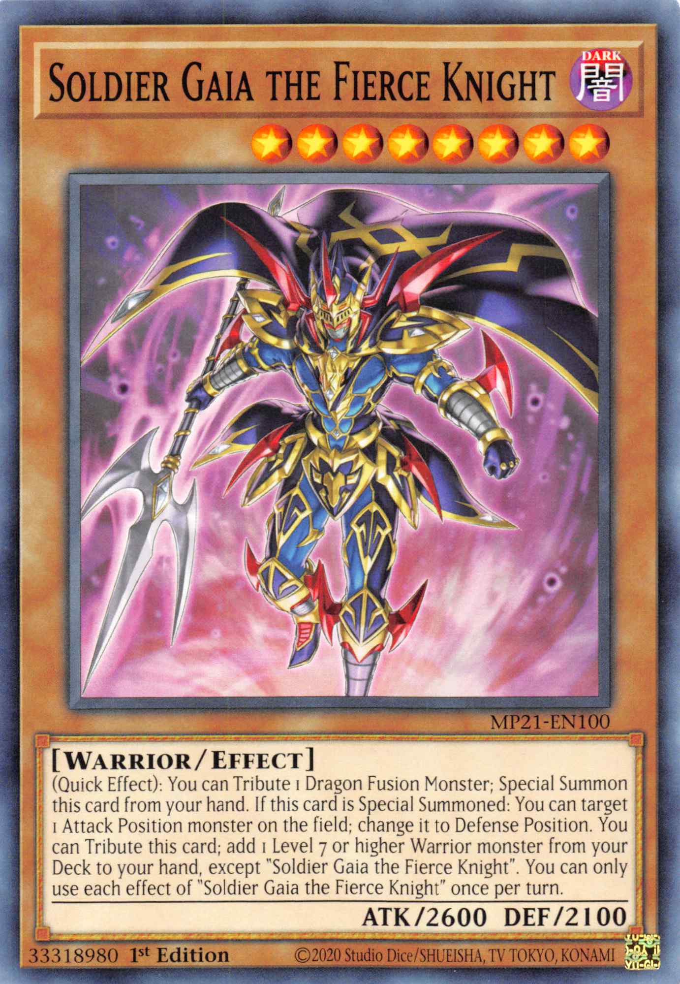 Soldier Gaia The Fierce Knight [MP21-EN100] Common | Exor Games New Glasgow