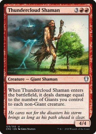 Thundercloud Shaman [Commander Anthology Volume II] | Exor Games New Glasgow