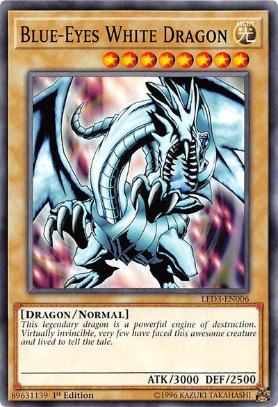 Blue-Eyes White Dragon [LED3-EN006] Common | Exor Games New Glasgow