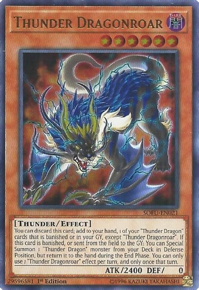 Thunder Dragonroar [SOFU-EN021] Ultra Rare | Exor Games New Glasgow