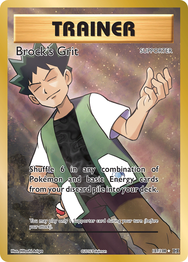 Brock's Grit (107/108) [XY: Evolutions] | Exor Games New Glasgow