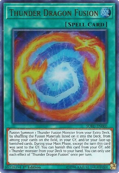 Thunder Dragon Fusion [SOFU-EN060] Ultra Rare | Exor Games New Glasgow