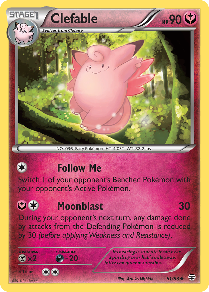 Clefable (51/83) [XY: Generations] | Exor Games New Glasgow