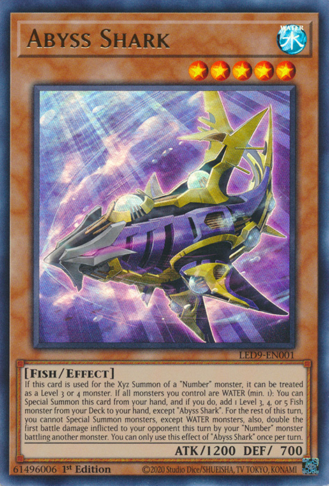 Abyss Shark [LED9-EN001] Ultra Rare | Exor Games New Glasgow