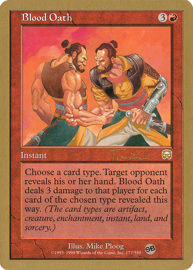 Blood Oath (Jan Tomcani) (SB) [World Championship Decks 2001] | Exor Games New Glasgow