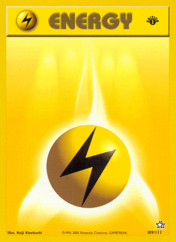 Lightning Energy (109/111) [Neo Genesis 1st Edition] | Exor Games New Glasgow