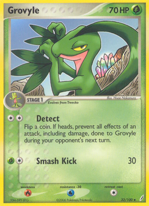 Grovyle (32/100) [EX: Crystal Guardians] | Exor Games New Glasgow