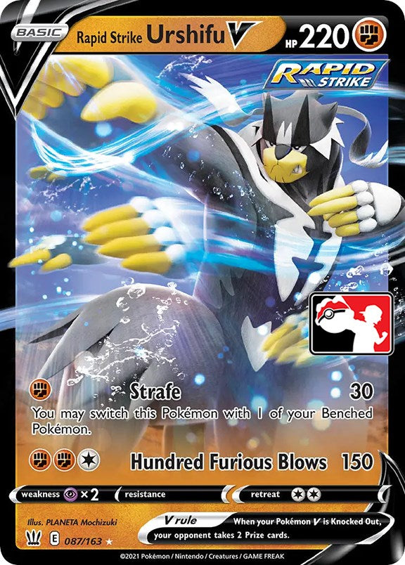 Rapid Strike Urshifu V (087/163) [Prize Pack Series One] | Exor Games New Glasgow