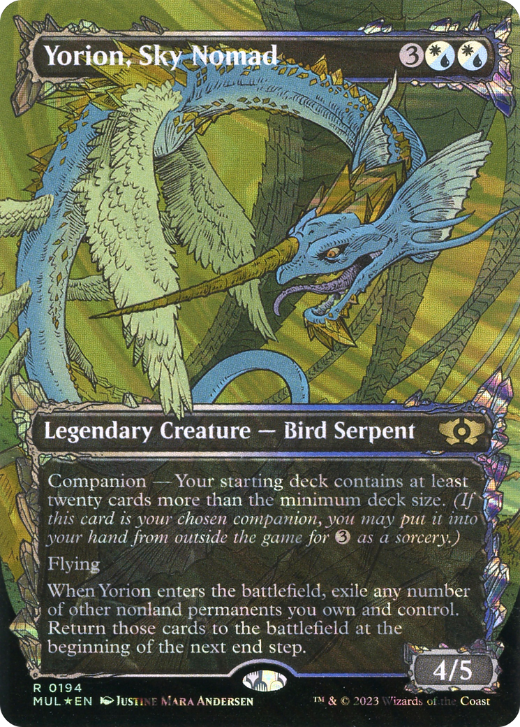 Yorion, Sky Nomad (Halo Foil) [Multiverse Legends] | Exor Games New Glasgow