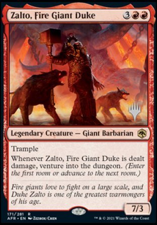 Zalto, Fire Giant Duke (Promo Pack) [Dungeons & Dragons: Adventures in the Forgotten Realms Promos] | Exor Games New Glasgow