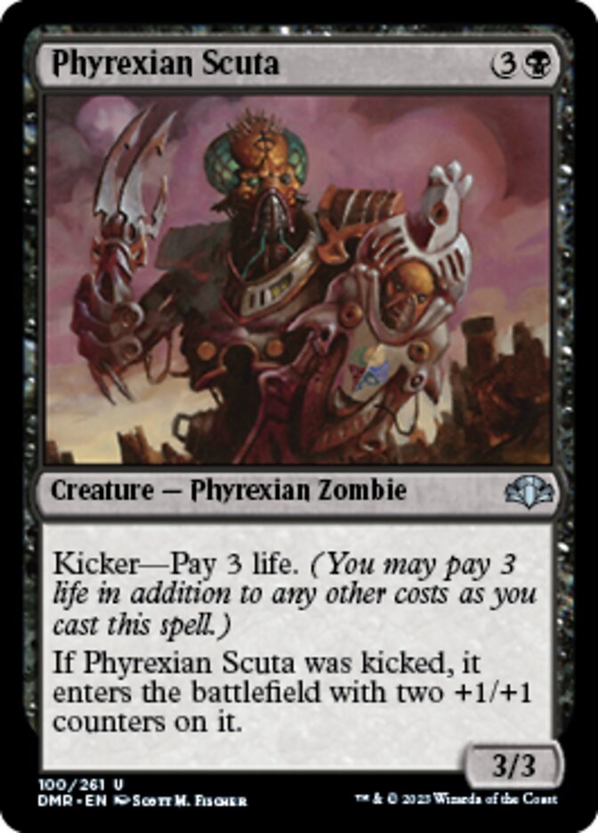 Phyrexian Scuta [Dominaria Remastered] | Exor Games New Glasgow