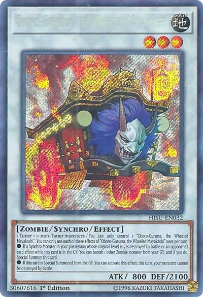 Oboro-Guruma, the Wheeled Mayakashi [HISU-EN032] Secret Rare | Exor Games New Glasgow