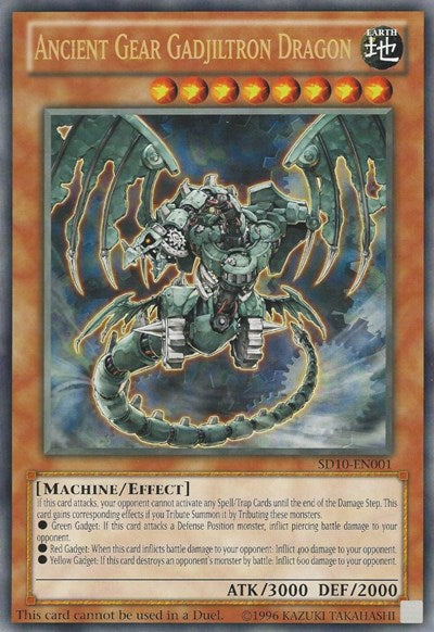 Ancient Gear Gadjiltron Dragon (Oversized) (Machine Madness) [SD10-EN001] Promo | Exor Games New Glasgow