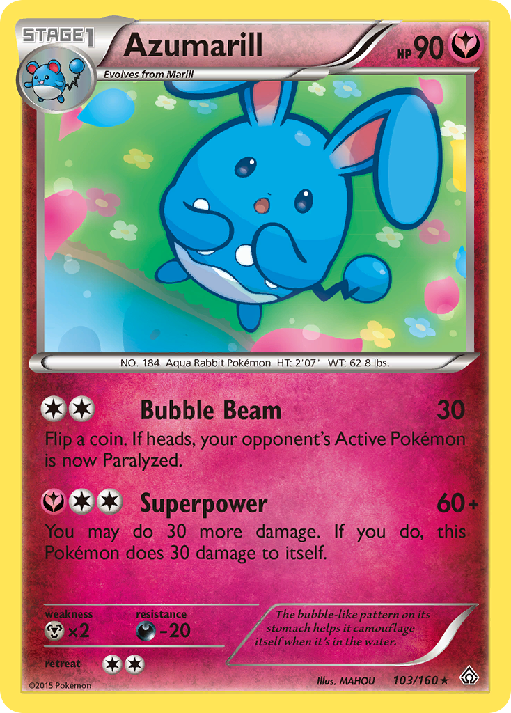 Azumarill (103/160) [XY: Primal Clash] | Exor Games New Glasgow