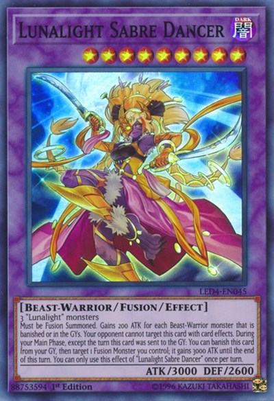 Lunalight Sabre Dancer [LED4-EN045] Super Rare | Exor Games New Glasgow