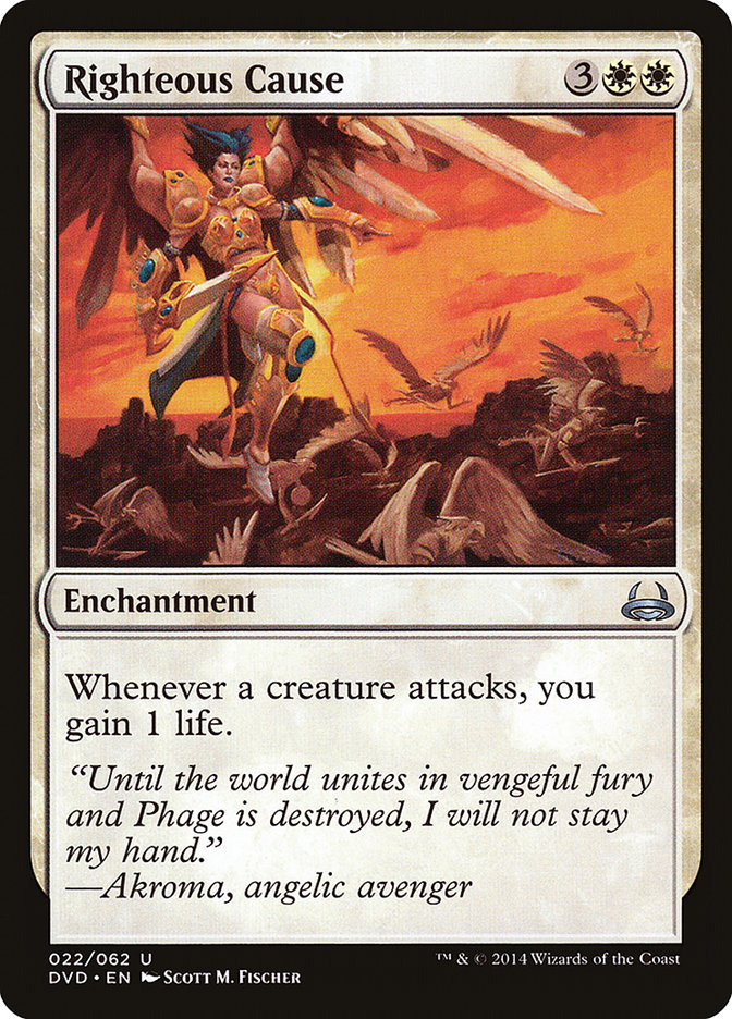 Righteous Cause (Divine vs. Demonic) [Duel Decks Anthology] | Exor Games New Glasgow