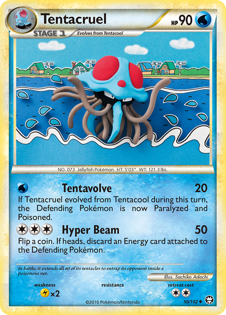 Tentacruel (50/102) [HeartGold & SoulSilver: Triumphant] | Exor Games New Glasgow