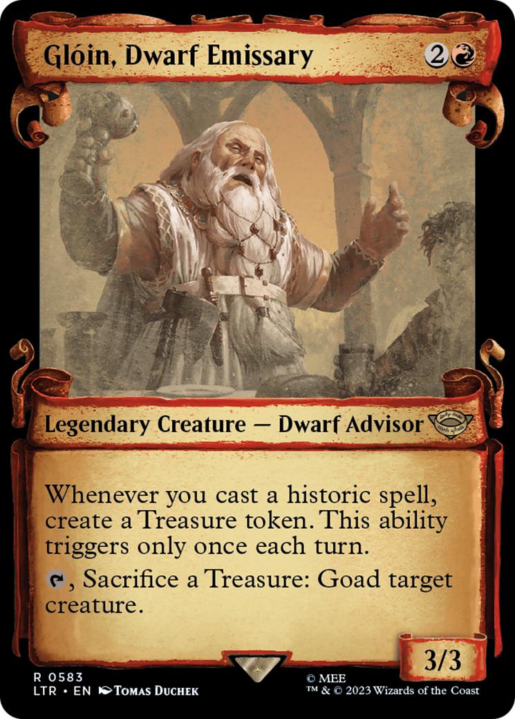 Gloin, Dwarf Emissary [The Lord of the Rings: Tales of Middle-Earth Showcase Scrolls] | Exor Games New Glasgow