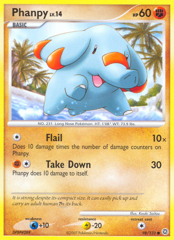 Phanpy (98/132) [Diamond & Pearl: Secret Wonders] | Exor Games New Glasgow