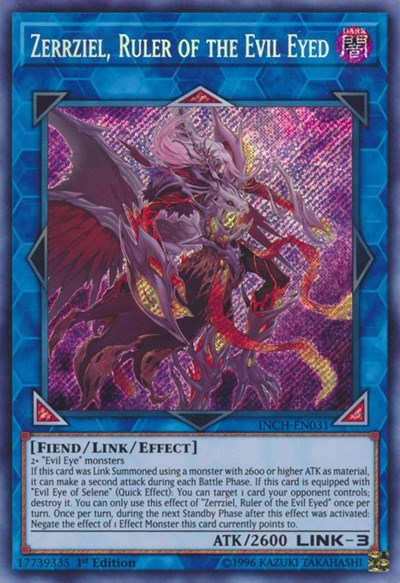 Zerrziel, Ruler of the Evil Eyed [INCH-EN031] Secret Rare | Exor Games New Glasgow