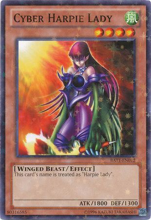 Cyber Harpie Lady [BATT-EN012] Starfoil Rare | Exor Games New Glasgow