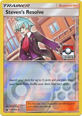 Steven's Resolve (145/168) (League Promo) [Sun & Moon: Celestial Storm] | Exor Games New Glasgow