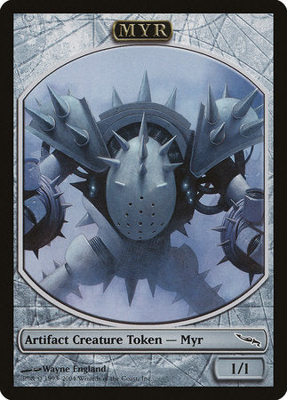 Myr Token (Mirrodin) [Magic Player Rewards 2004] | Exor Games New Glasgow
