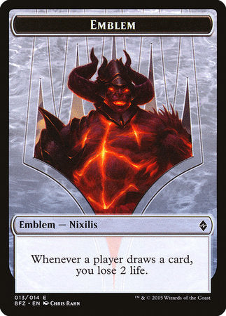 Emblem - Ob Nixilis Reignited [Battle for Zendikar Tokens] | Exor Games New Glasgow