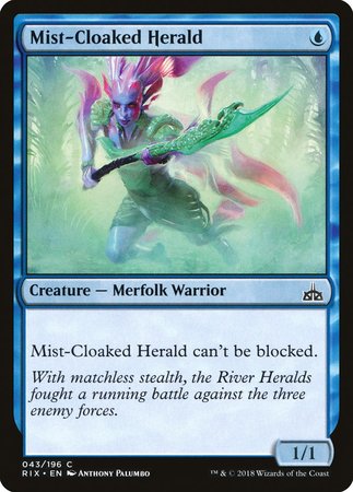 Mist-Cloaked Herald [Rivals of Ixalan] | Exor Games New Glasgow