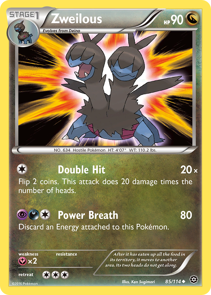 Zweilous (85/114) [XY: Steam Siege] | Exor Games New Glasgow