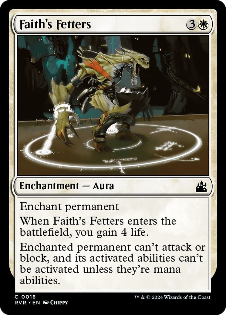 Faith's Fetters [Ravnica Remastered] | Exor Games New Glasgow