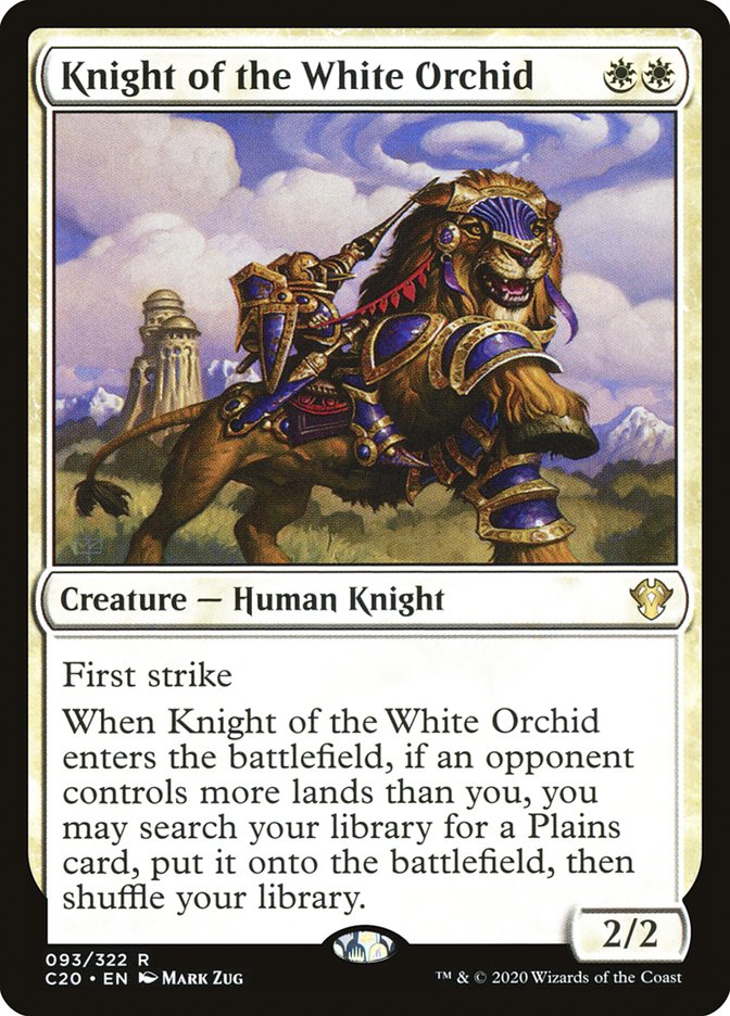 Knight of the White Orchid [Commander 2020] | Exor Games New Glasgow