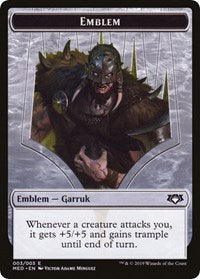 Emblem - Garruk, Apex Predator [Mythic Edition: War of the Spark] | Exor Games New Glasgow