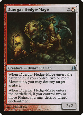 Duergar Hedge-Mage [Commander 2011] | Exor Games New Glasgow