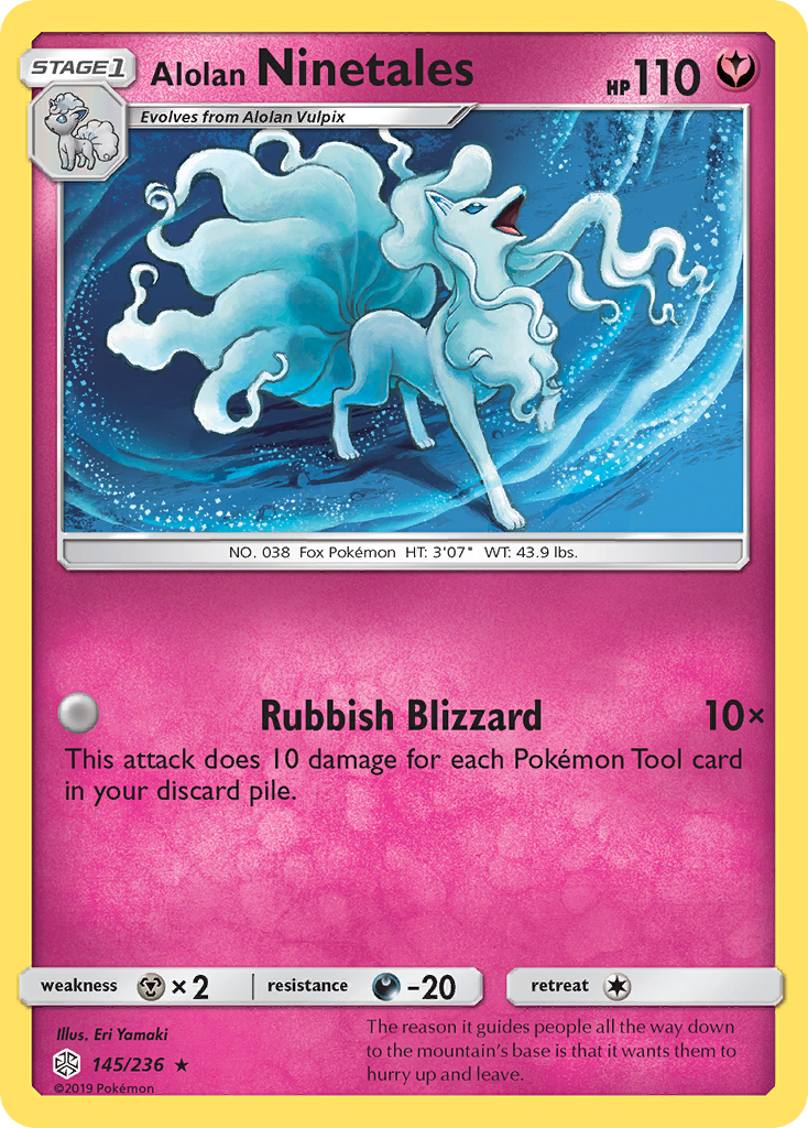 Alolan Ninetales (145/236) [Sun & Moon: Cosmic Eclipse] | Exor Games New Glasgow