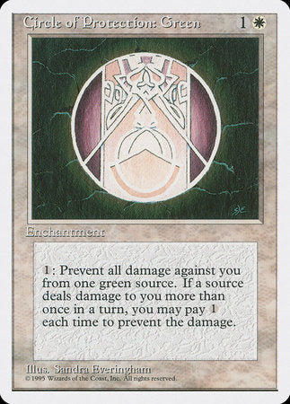Circle of Protection: Green [Fourth Edition] | Exor Games New Glasgow