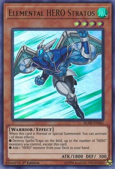 Elemental HERO Stratos [BLHR-EN061] Ultra Rare | Exor Games New Glasgow