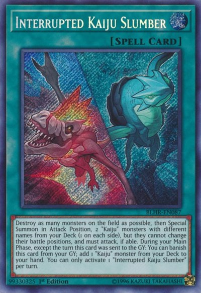 Interrupted Kaiju Slumber [BLHR-EN087] Secret Rare | Exor Games New Glasgow