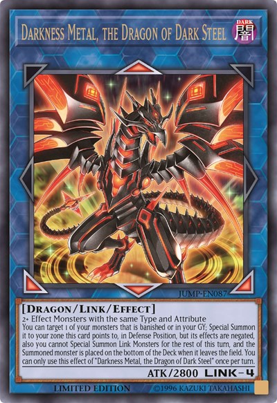 Darkness Metal, the Dragon of Dark Steel [JUMP-EN087] Ultra Rare | Exor Games New Glasgow