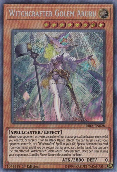 Witchcrafter Golem Aruru [RIRA-EN028] Secret Rare | Exor Games New Glasgow