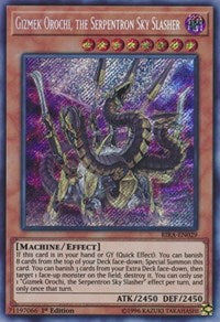 Gizmek Orochi, the Serpentron Sky Slasher [RIRA-EN029] Secret Rare | Exor Games New Glasgow